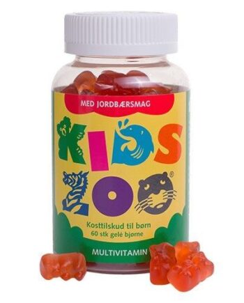 Kids Zoo Multivitamin    Jordbærsmag 60 Stk