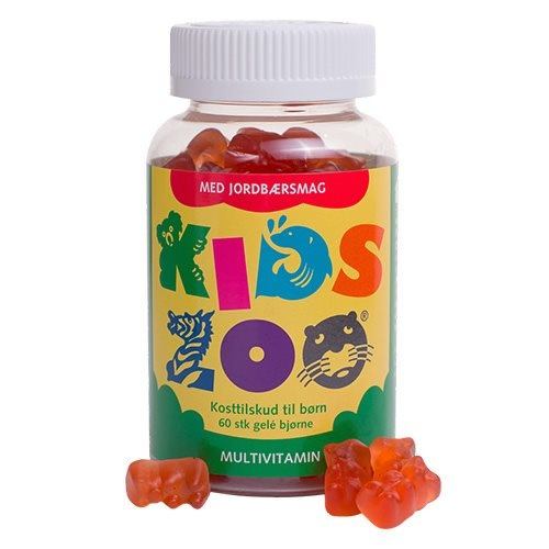 Kids Zoo Multivitamin Jordbærsmag 60 Stk