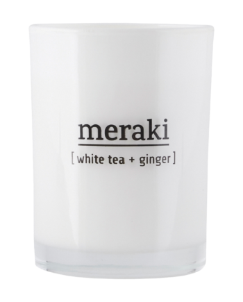 Meraki Duftlys White Tea   Ginger  Dm :   Cm    : 10   Cm
