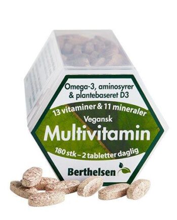 Multivitamin Vegansk Berthelsen 180 Tabletter