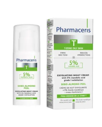 Pharmaceris   Sebo-almond Peel  Eksfolierende Natcreme      Mandelsyre  50ml