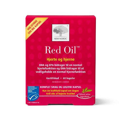 Red Oil Omega- Krill Olie 60 Kapsler