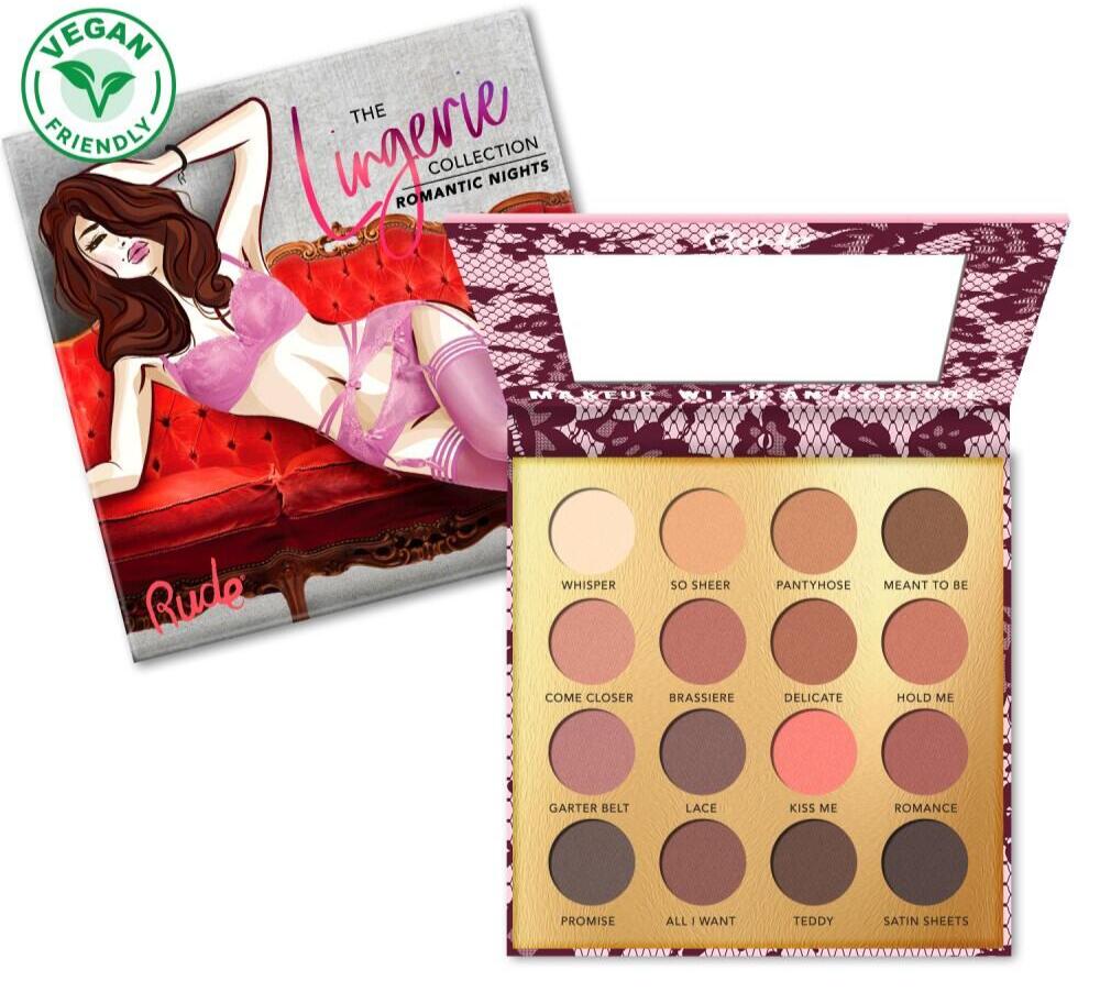 Rude Cosmetics Eyeshadow Palette Quot The Lingerie Collection Quot Romantic Nights 15g