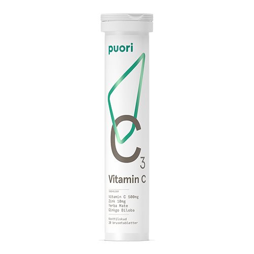 Vitamin C3 Brusetablet 20 Stk Puori