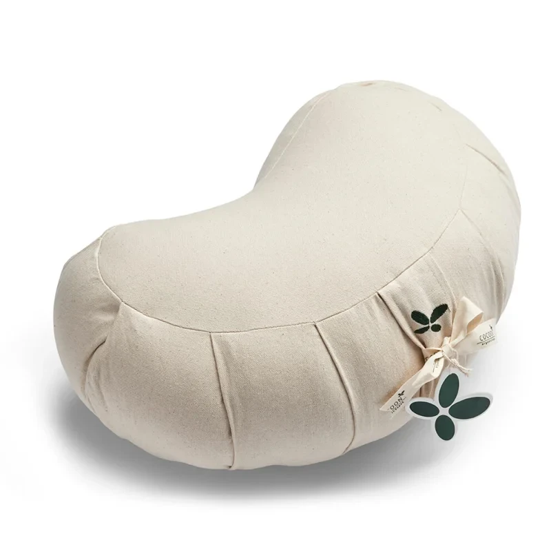 Zafu Halvmåne Meditationspude  Natural