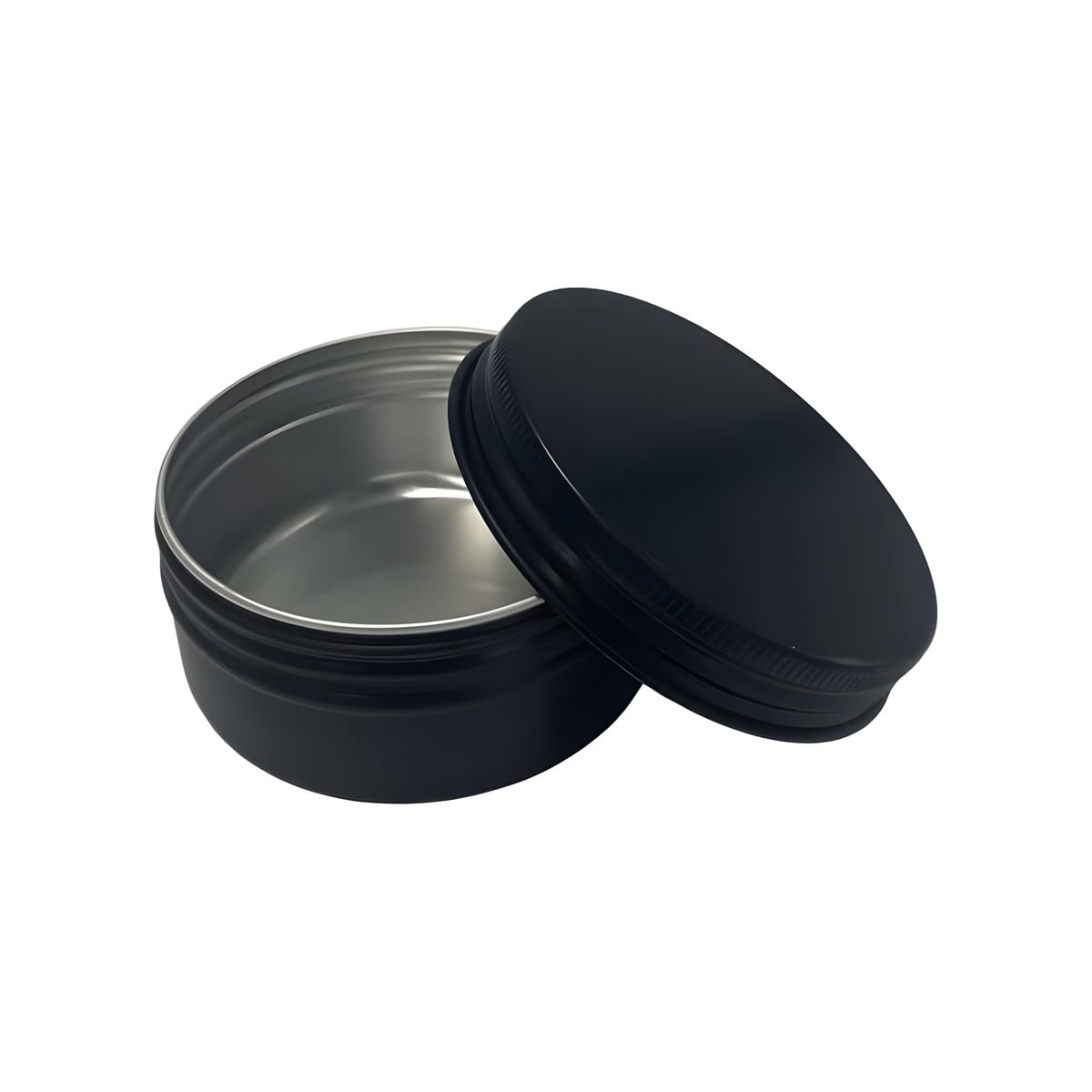 Aluminium Bøtte 10 Ml Sort Med Skumplade Beskyttende Laklag Hedenhus Velegnet Til Læbepomade Diameter 36 Mm