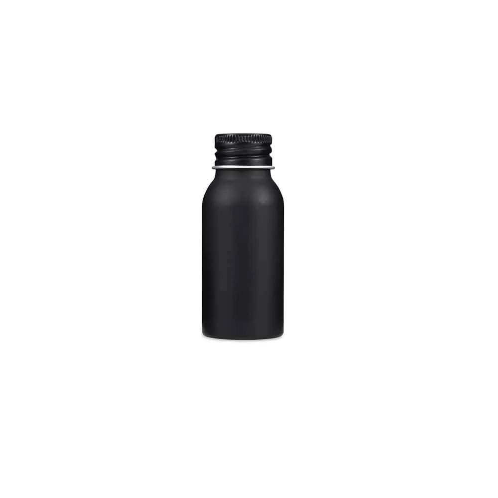 Aluminium Flaske 50 Ml Sort Med Låg Skumgummipude  Lakeret      Cm Høj      Cm Diameter Hedenhus