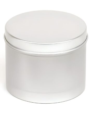 Aluminiumsbøtte 225 Ml Med Låg  Diameter 75 Mm  Højde 61 Mm  Letvægts Lakbelagt Hedenhus Velegnet Til Cremer  Salver  Lys