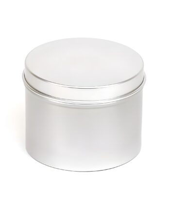 Aluminiumsbøtte 125 Ml Med Låg  Lakbelagt Diameter 53 Mm  Højde 64   Mm  Velegnet Til Cremer Og Salver Hedenhus