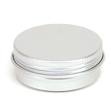 Aluminiumsbøtte 50 Ml Med Låg Og Skumpude Letvægts 10    Lakeret  Diameter 59 Mm  Højde 27 Mm Hedenhus