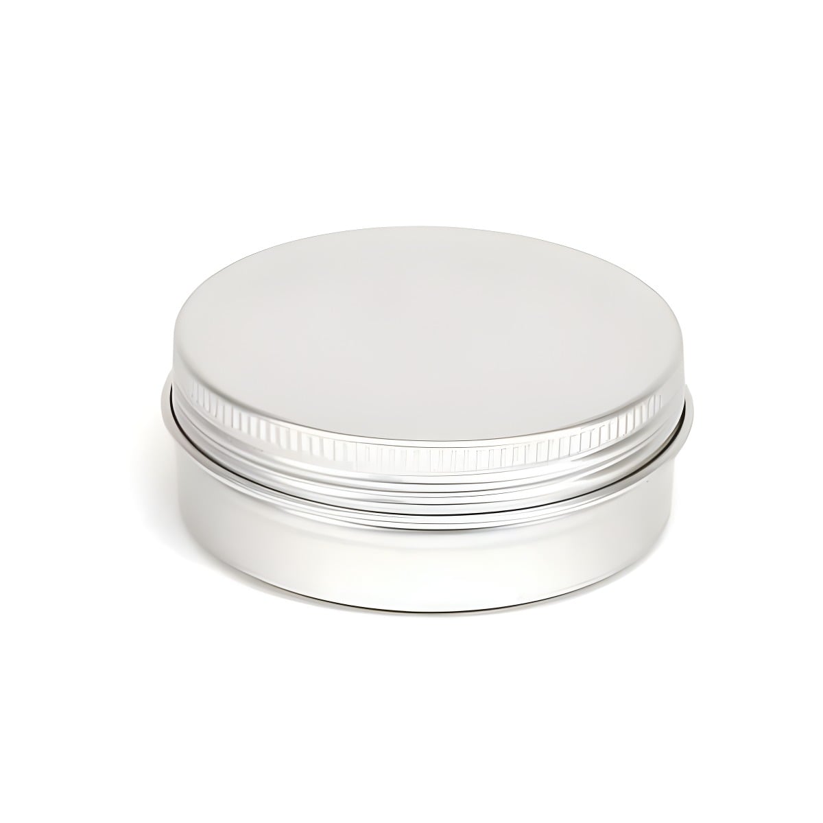 Aluminiumsbøtte 60 Ml Med Skruelåg Og Skumpude Hedenhus Indvendig Lakering  Diameter 71 Mm  Højde 25 Mm
