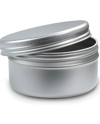 Aluminiumsbøtte 150 Ml Med Skumgummipude  Tætsluttende Skruelåg  Lakbelagt Indvendig Hedenhus 86x38 Mm  Til Kosmetik