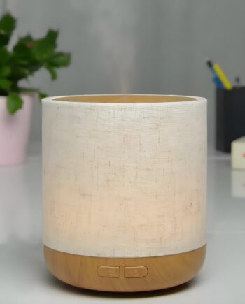 Aroma Diffuser Ultralyd 200 Ml Stofbeklædt Trælåg Hedenhus Alesia 40 Mâ  Dækning  Justerbar Led  Auto-stop