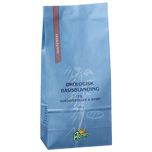Aurion Basisblanding Til Surdejsboller   Brød Glutenfri øko  425 Gram