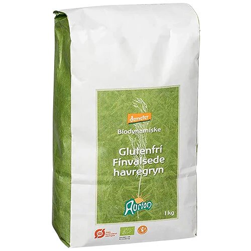 Aurion Glutenfri Havregryn  Fine   Demeter   Kg