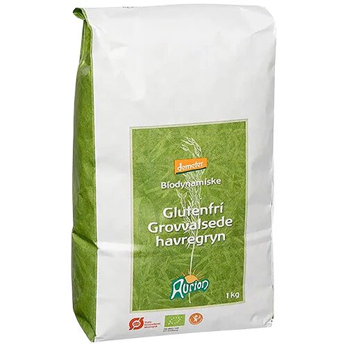 Aurion Glutenfri Havregryn  Grove   Demeter   Kg