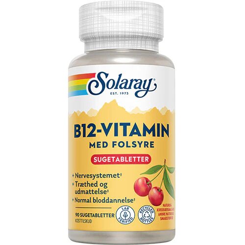 B12 Vitamin Med Folsyre 90 Tabletter