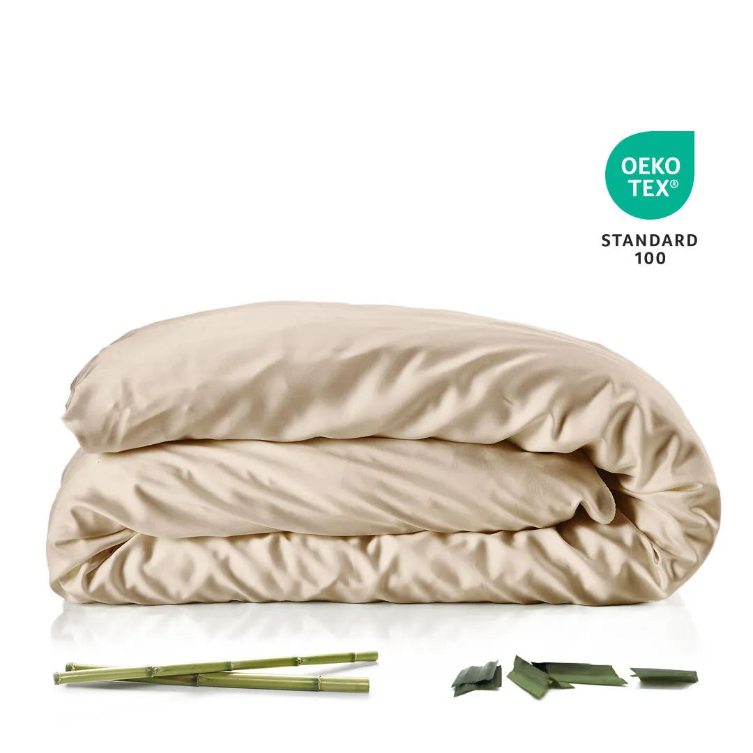 Bambus Dynebetræk   Stk   Champagne 140x200