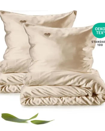 Bambus Sengetøj Sæt   Stk Spar 147 Kr    Champagne 140x200