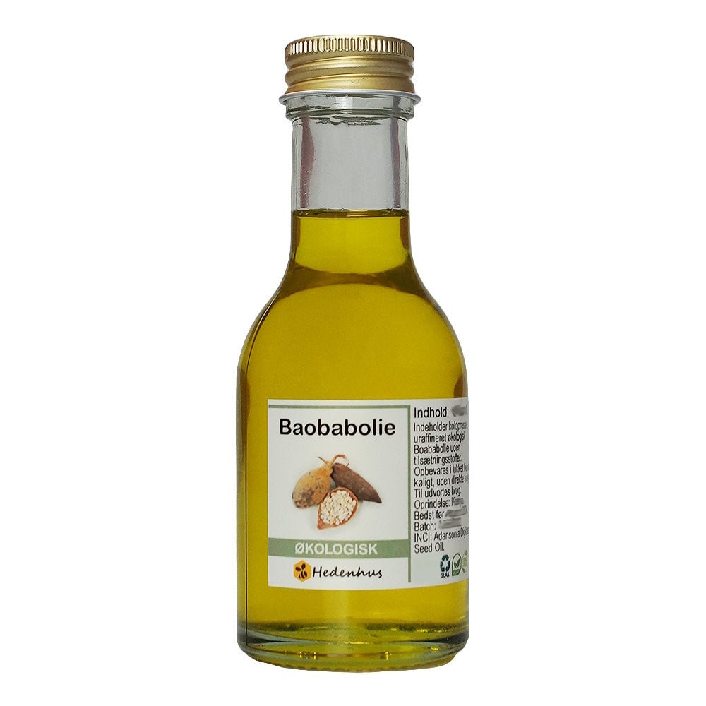 Baobab Olie 30 Ml økologisk  Koldpresset  Uraffineret Til Hud  Hår Og Negle Hedenhus Hurtigt Absorberende  Ikke-fedtet