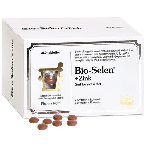 Bio-selen Zink 360 Tabletter