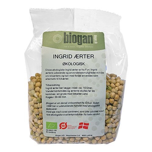 Biogan Ingrid ærter 500g