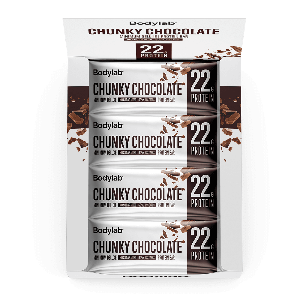 Bodylab Minimum Deluxe Protein Bar Chunky Chocolate  12x65g