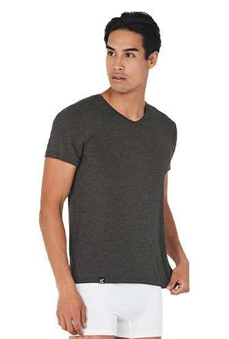 Boody Men -neck -shirt Dark Marl Str