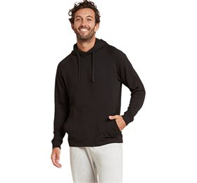 Boody Menâ   Weekend Pullover Hoodie Sort Str     Bull  1stk      Uden Emballage