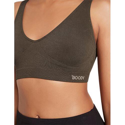 Boody Shaper Crop Bra Dark Olive Str  Xs   Stk