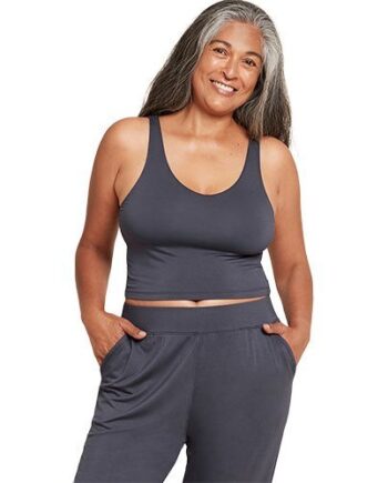 Boody Shelf Bra Crop Top Storm Str