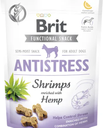 Brit Care Dog Antistress Snack Shrimps Hundegodbidder Med Rejer Og Hamp