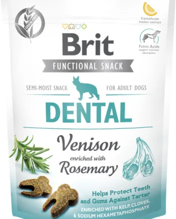 Brit Care Dog Dental Venison Snack Hundegodbidder Med Vildtkød Og Rosmarin