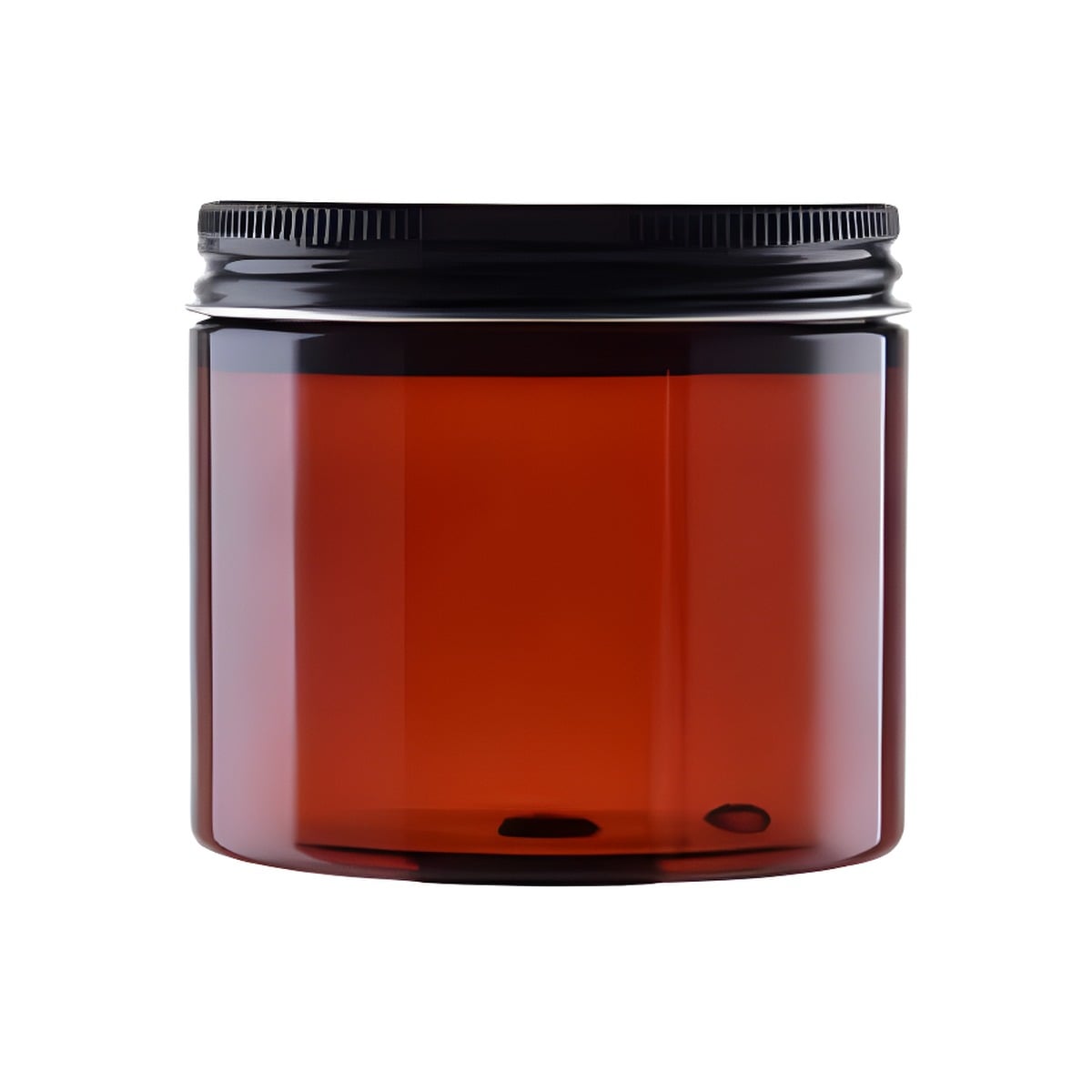 Brun Pet Bøtte Med Sort Aluminiumslåg 200 Ml Letvægts  Giftfri  Genanvendelig Hedenhus Velegnet Til Cremer  Salver