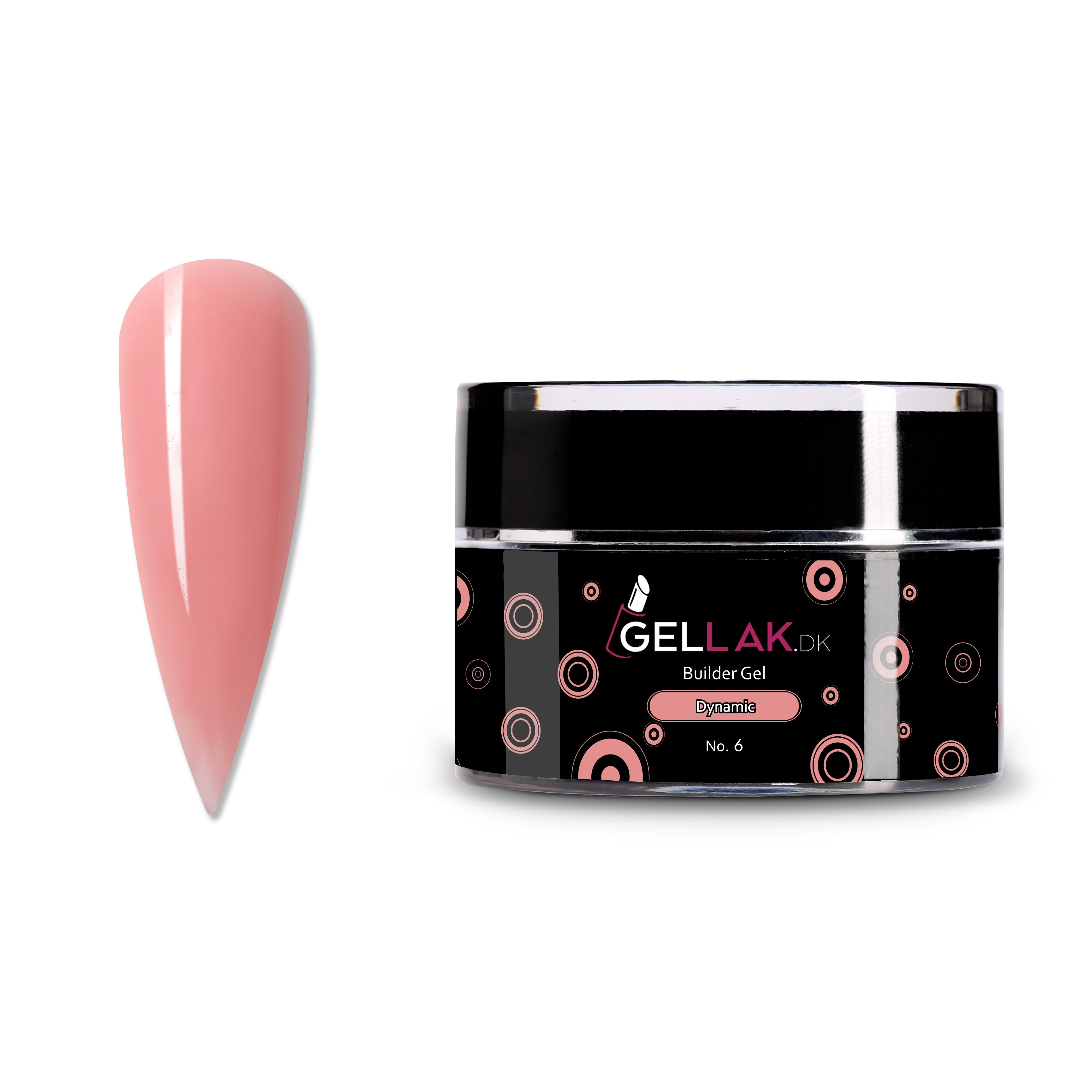 Builder Gel Koral   Til Opbygning Af Negle   Dynamic No      Gellak Dk