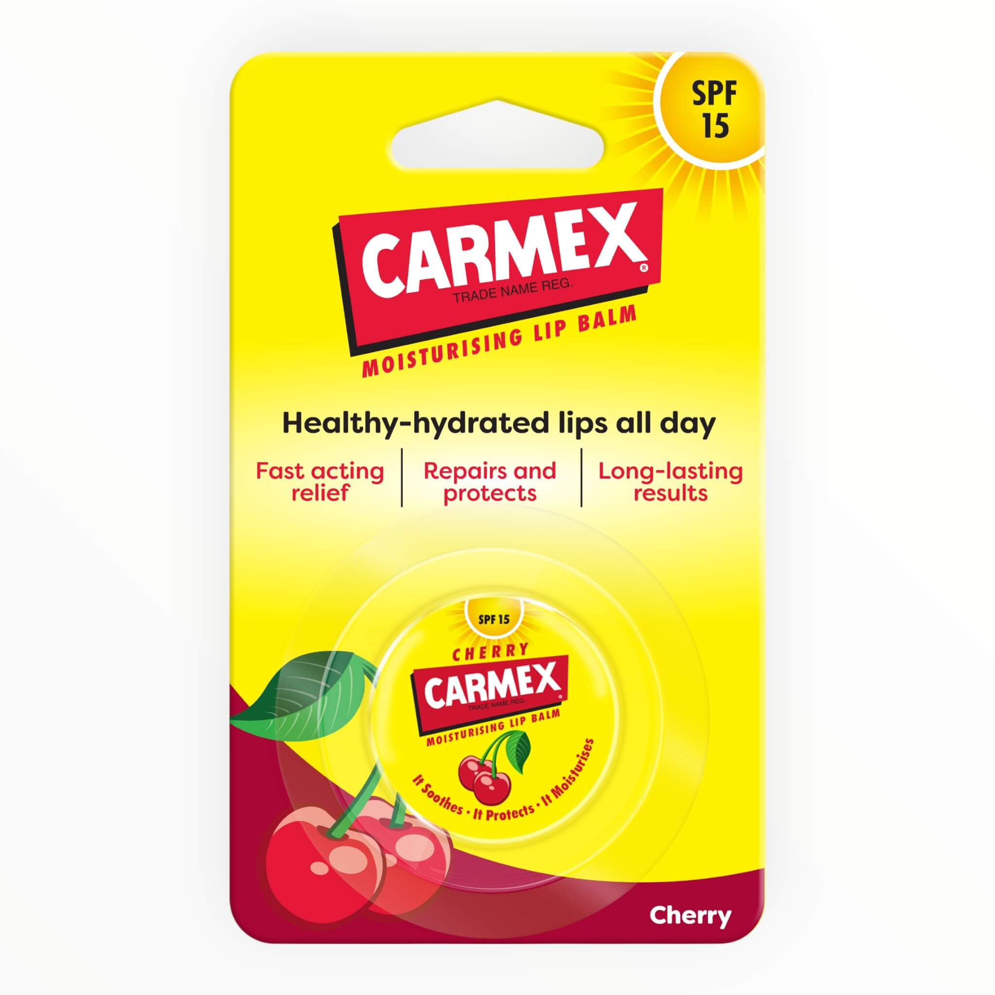 Carmex Læbepomade  Cherry Jar  Spf 15