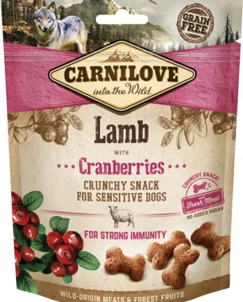 Carnilove Chrunchy Snack Hundegodbidder Med Lam Og Tranebær
