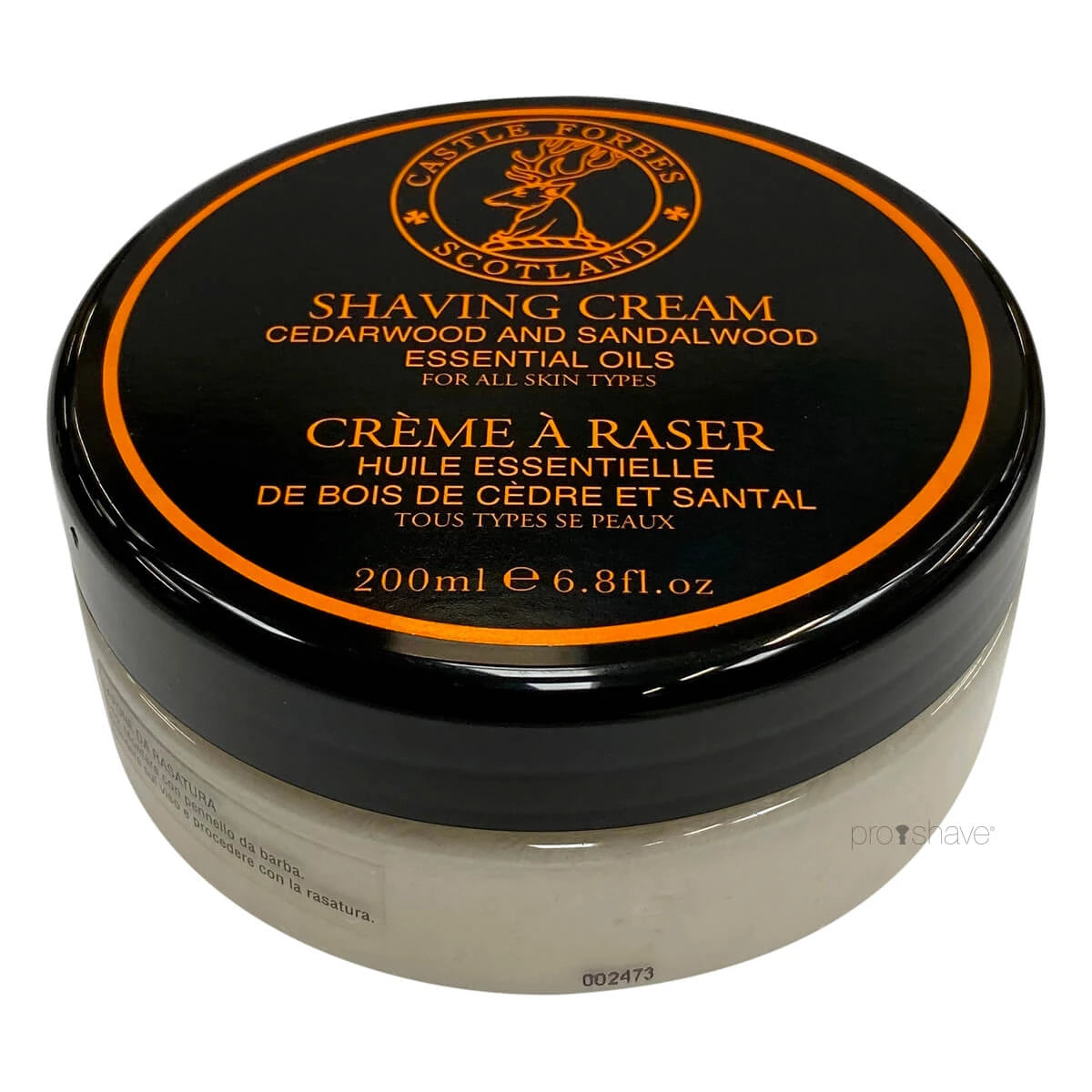 Castle Forbes Barbercreme  Cedarwood   Sandalwood Oils  200 Ml