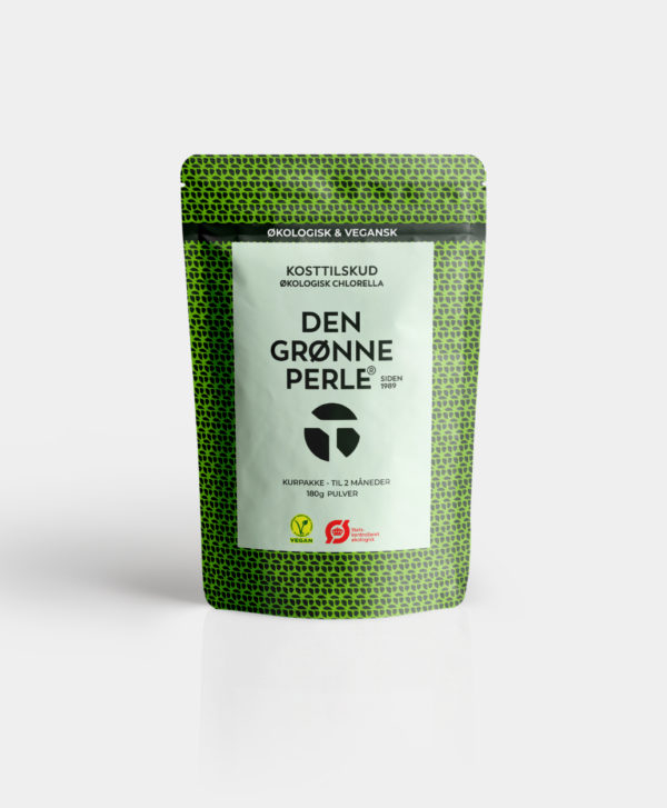 Chlorella Den Grønne Perle Pulver 180