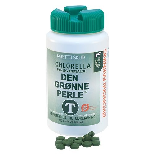 Chlorella Den Grønne Perle  640 Tabletter