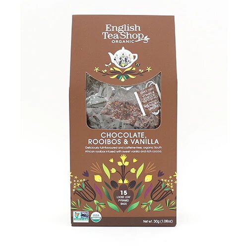 Chocolate  Rooibos   Vanilla Tea øko  15 Breve