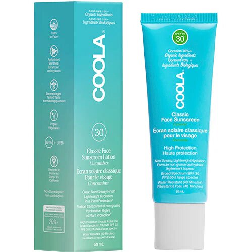 Coola Classic Face Solcreme Spf 30  Cucumber 50 Ml