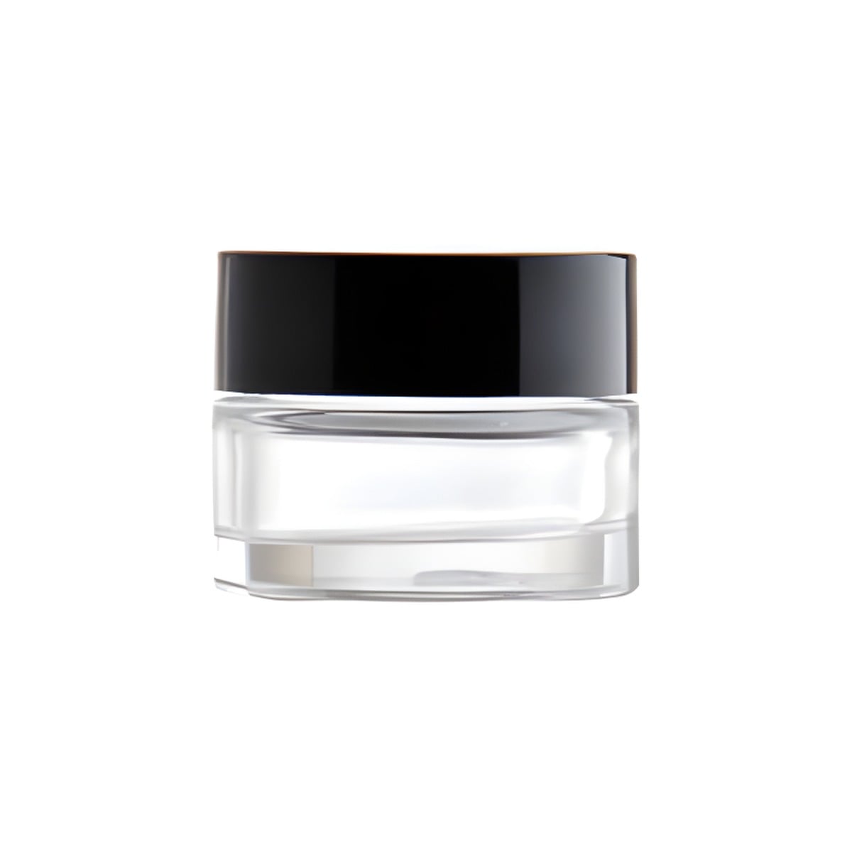 Creme Bøtte 15 Ml Klar Glas Med Sort Plastiklåg  Tætsluttende Skumpude Hedenhus Til Creme  Salve  Kosmetik