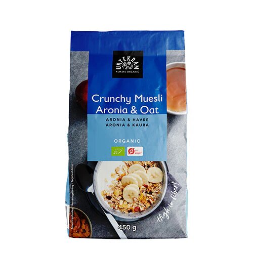 Crunchy Mysli Aronia   Havre øko  450 Gram