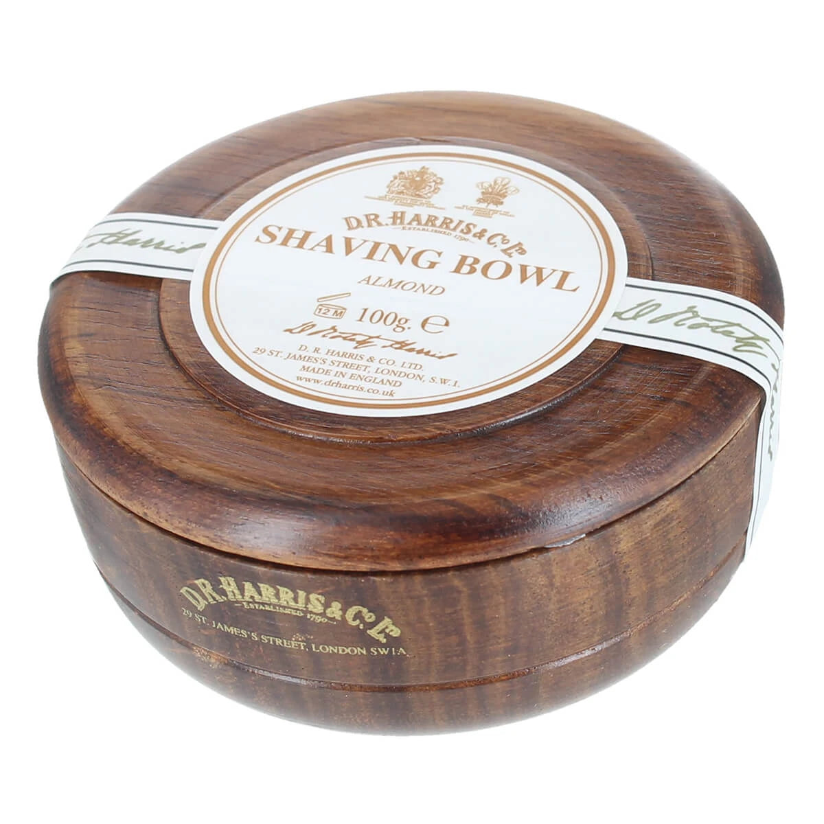 Harris   Co  Ltd Mandel Barbersæbe   Mahogni Træskål  100 Gr