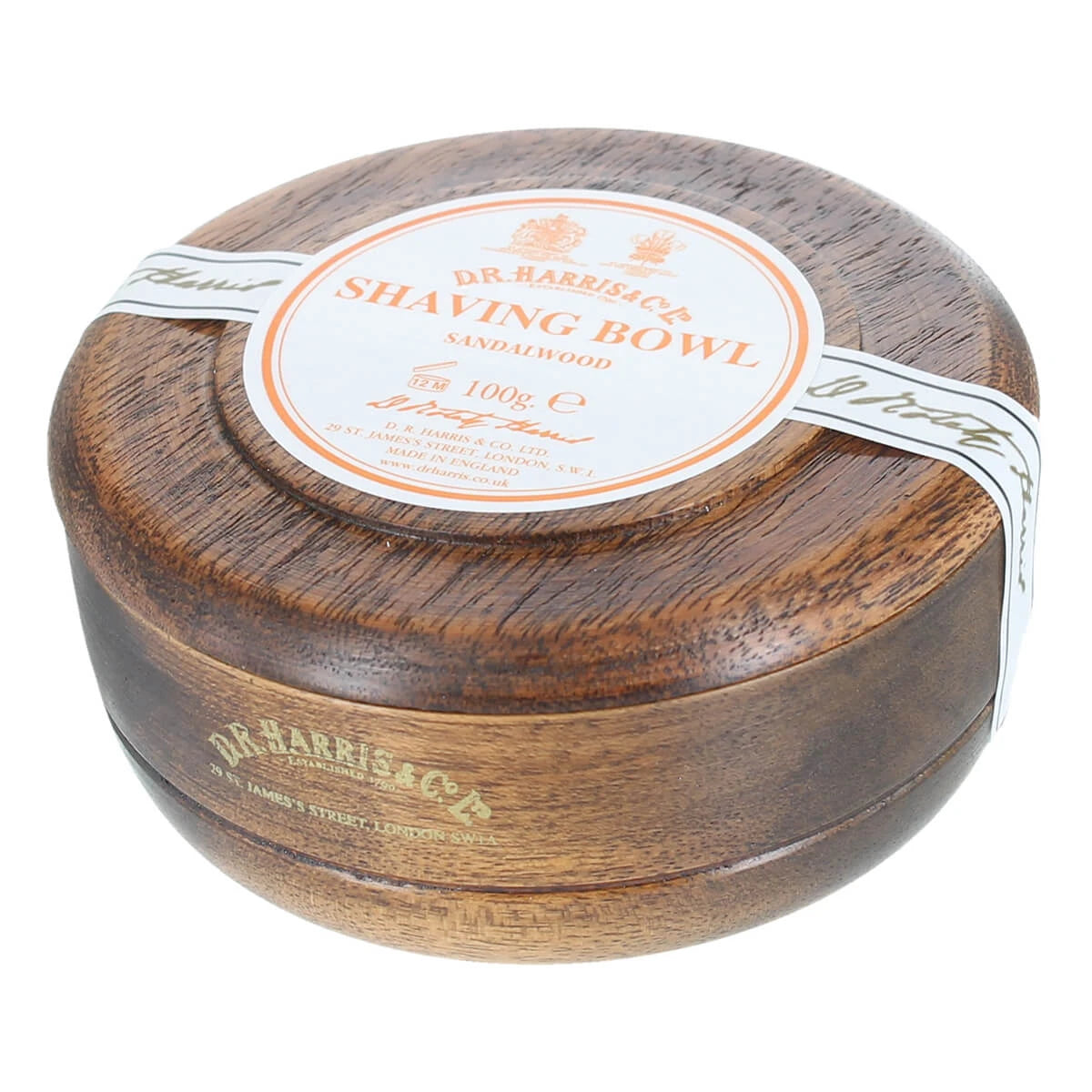Harris   Co  Ltd Sandeltræ Barbersæbe   Mahogni Træskål  100 Gr