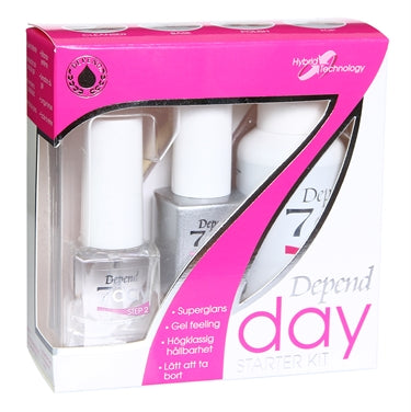 Depend 7day Starter Kit   35 Ml Cleanser Step       Ml Base Step       Ml Top Coat Step