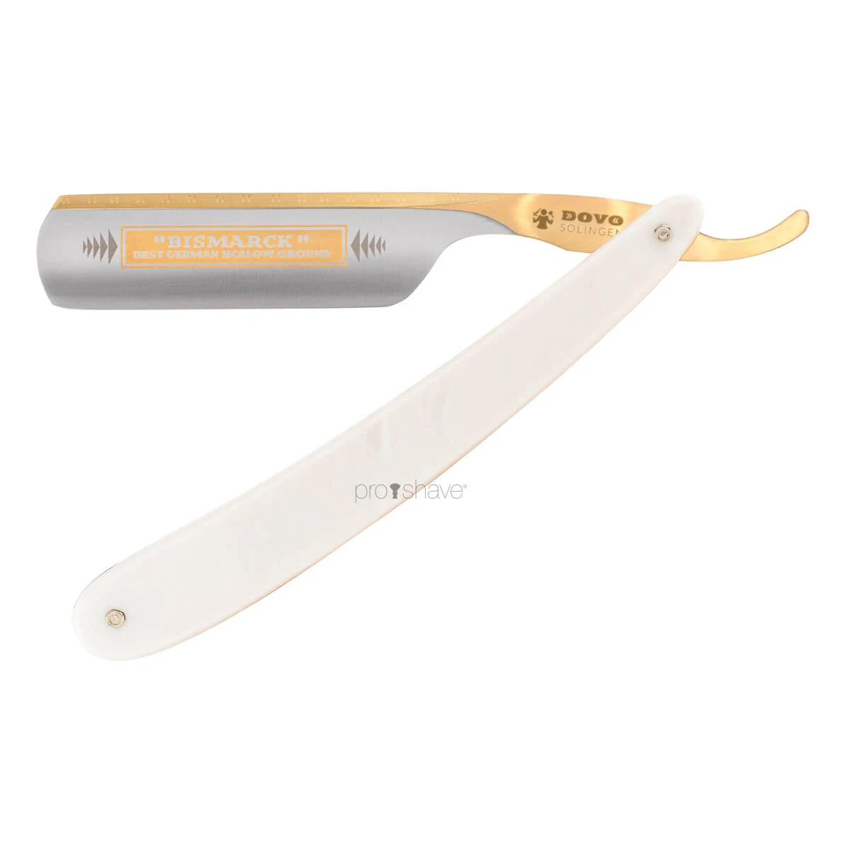Dovo Solingen Straight Razor      Round Nose  Bismarck  Perlemor