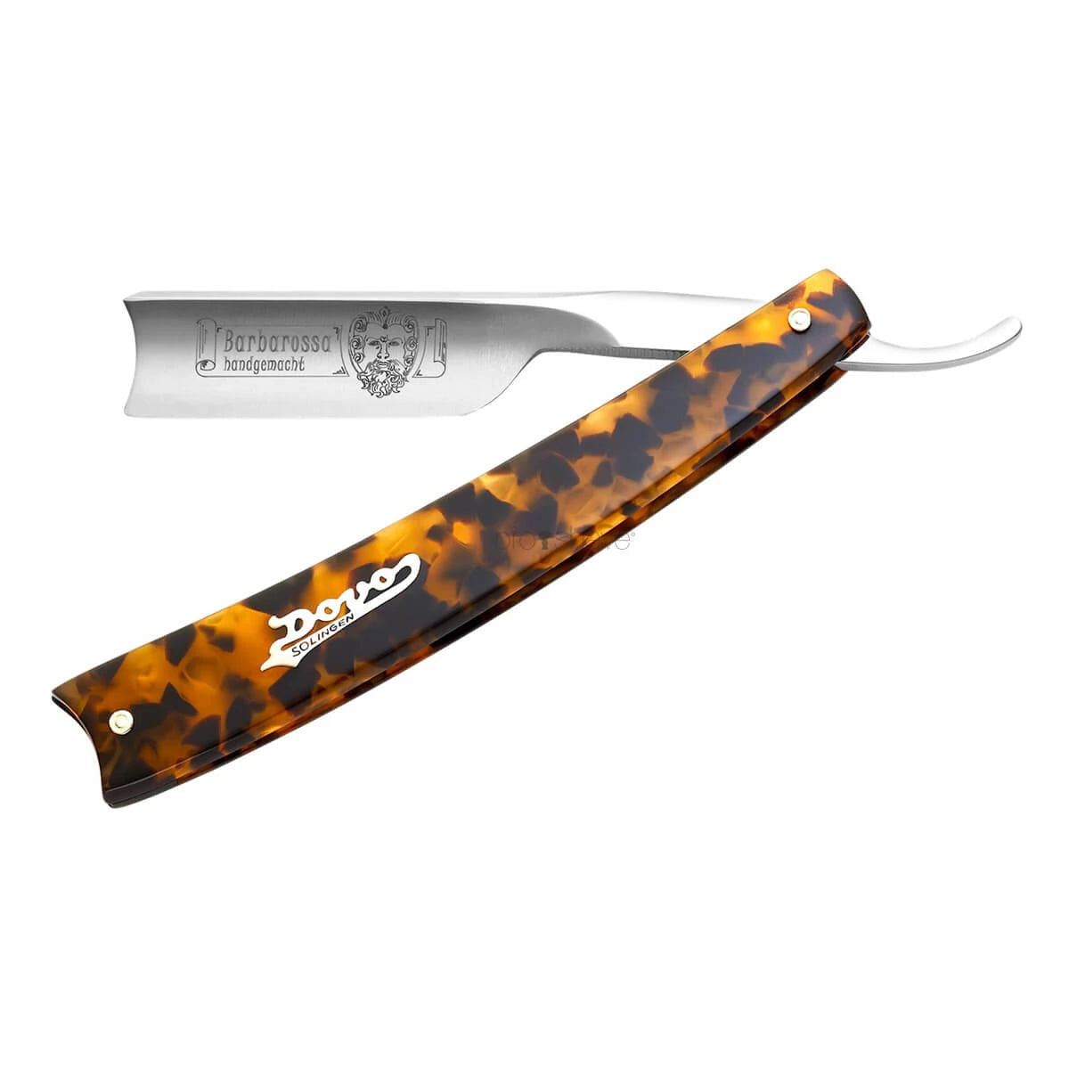 Dovo Solingen Straight Razor      Spanish Point  Barbarossa  Kort  Imit  Skildpaddeskjold
