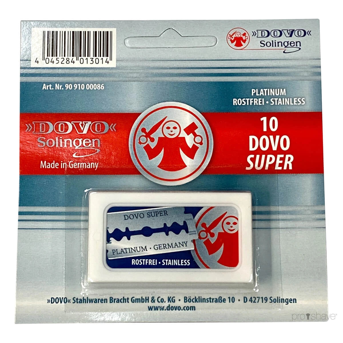 Dovo Solingen Super Platinum De-barberblade  10 Stk